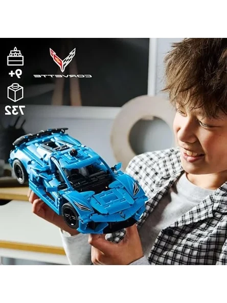 Mavi Chevrolet Corvette Stingray Modeli - LEGO - Resim 3