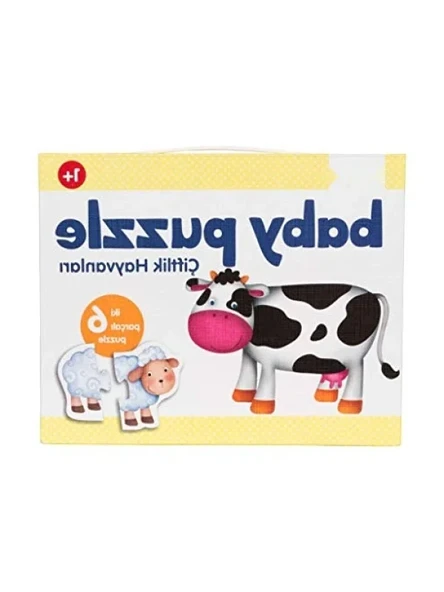 Çiftlik Hayvanları Temalı Puzzle - Eğitici Oyun Seti ürün görseli 1