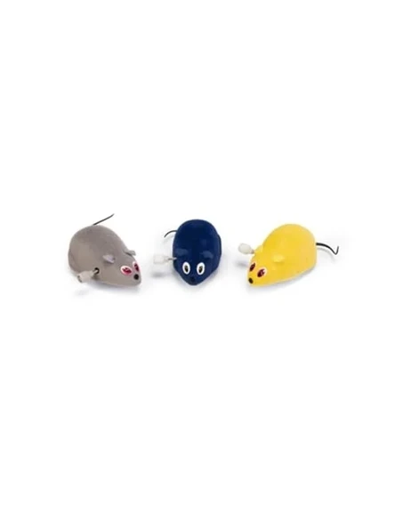 Kurmalı Fare Kedi Oyuncağı, 6,5x5x3 cm Ölçülerinde ürün görseli 1