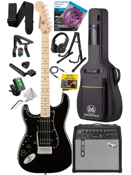 Amfili Elektro Gitar Seti - 50W SSH Klavye ürün görseli 1