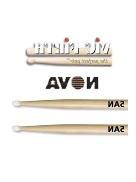 Hıckory Malzemeden Yapılmış 5A Nylon Tıp Baget, 16"X0.565" Boyut ürün görseli 1
