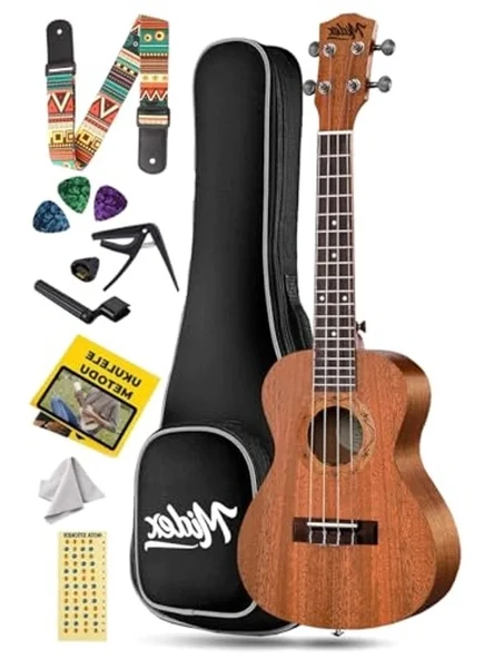 Maun Tenör Ukulele Seti - Softcase, Capo ve Aksesuarlarla Birlikte ürün görseli 1