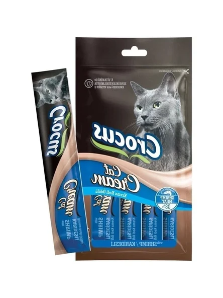 Karidesli krema kedi ödülü, 4 x 15 gr, lezzetli atıştırmalık ürün görseli 1