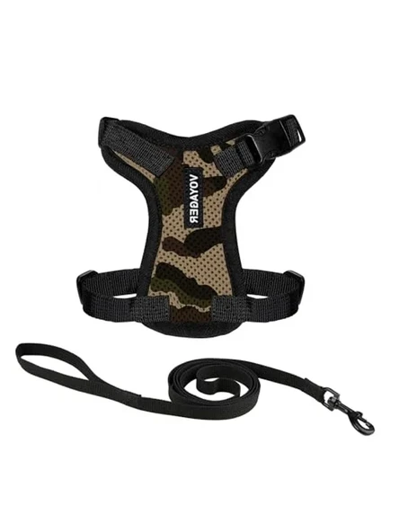 Voyager Step-in Lock Pet Koşum Takımı - Tüm Hava Koşullarına Uygun File, En İyi Evcil Hayvan Malzemeleri Tarafından Kediler ve Köpekler için Koşumda Ayarlanabilir Adım - Askeri/Siyah Süsleme, XXS ürün görseli 1