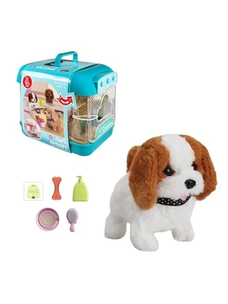 Sesli Işıklı Hareketli Köpek Taşıma Seti, Taşınabilir Çanta ile Eğlenceli Oyun ürün görseli 1