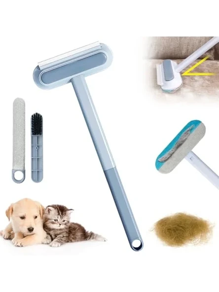 Çok Yüzeyli Temizlik Aparatı - Kedi ve Köpek Tüy Toplama Fırçası ürün görseli 1