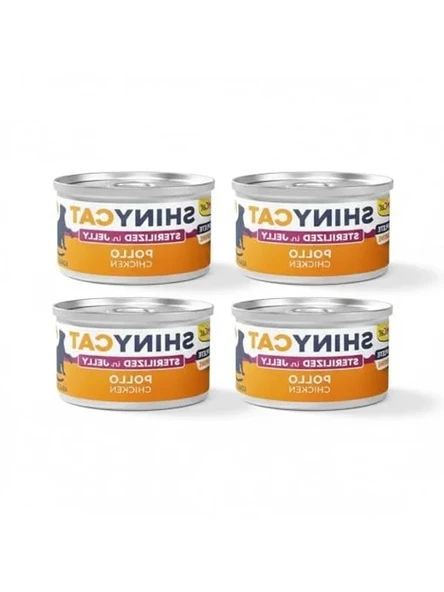 Shinycat Jelly Tavuk Kedi Yaş Maması 70 gr x 4 Adet ürün görseli 1
