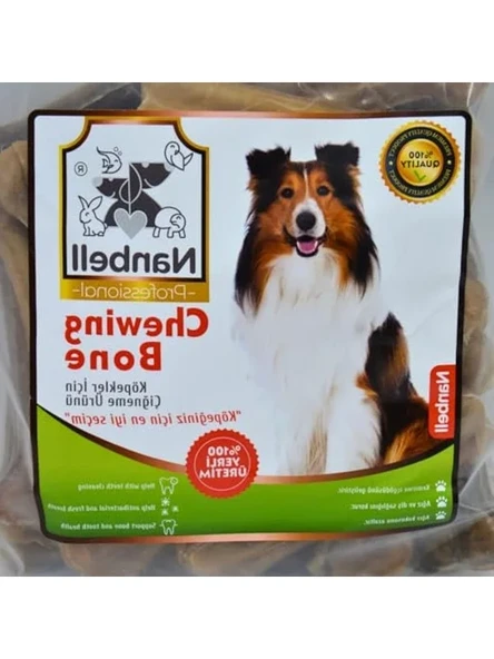 Küçük boy köpek çiğneme kemiği, 12 cm, doğal malzeme ürün görseli 1