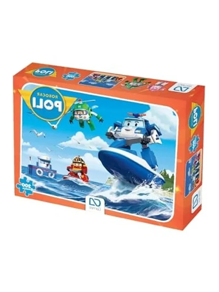 200 Parça Robocar Poli Temalı Çocuk Puzzle Seti ürün görseli 1