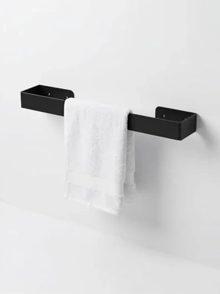 Yapışkanlı Havlu Askısı, Metal Tasarım, Delmeden Montaj ile Banyo ve Mutfak için Uygun ürün görseli 1