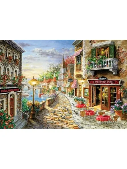 1000 Parçalı Yemeğe Davet Temalı Puzzle Seti - Resim 2