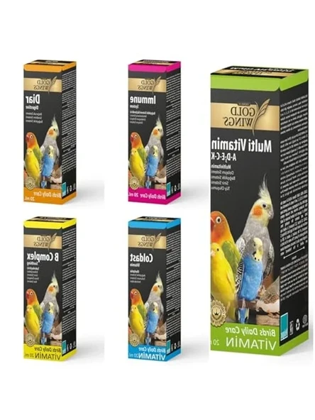 5'li kuş vitamin seti, muhabbet kuşu ve kanarya için ürün görseli 1