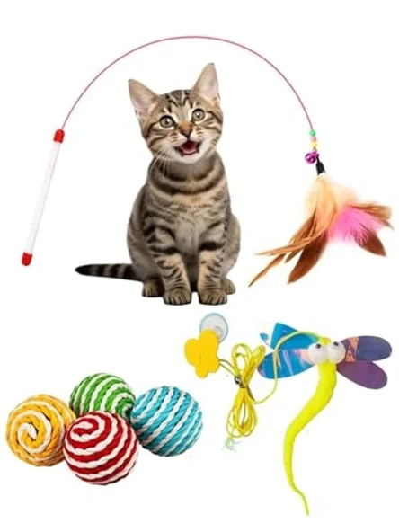Kedi Oyuncak Seti, Peluş ve Zeka Artırıcı Oyun Araçları ürün görseli 1