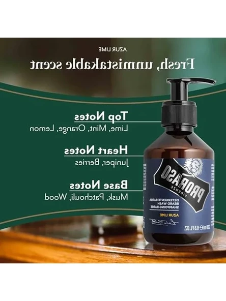 Beard Shampoo / Sakal Şampuanı Azure Lime - Resim 2