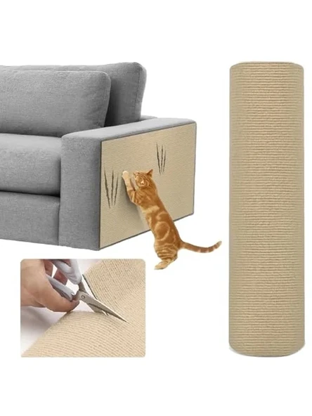 Kendinden yapışkanlı kedi tırmalama matı, 200 cm x 40 cm ölçülerinde ürün görseli 1
