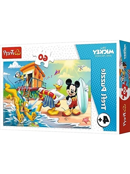 Mickey Mouse 60 Parça Yapboz ile Eğlenceli Oyun Deneyimi ürün görseli 1