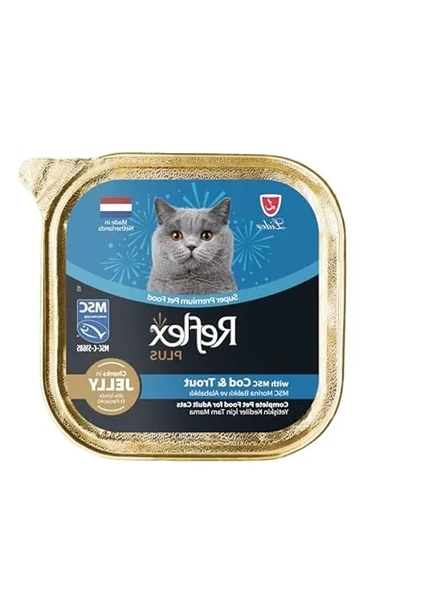 Jel İçinde Kedi Maması, 85 Gr, Ton Balıklı ve Alabalıklı ürün görseli 1