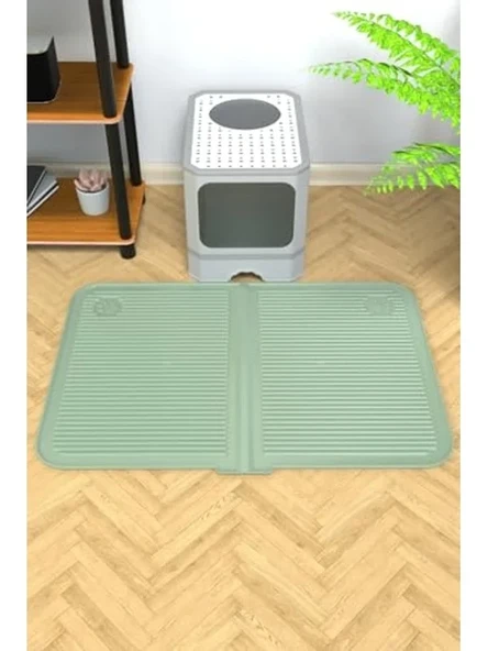 Yıkanabilir kedi kumu matı, büyük boy 40x60 cm, havuzlu ürün görseli 1