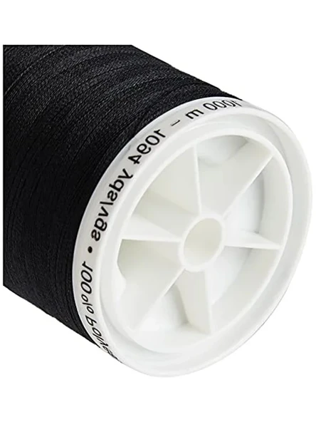 enthältl Gewinde, Polyester, Schwarz, 1000 m - Resim 2