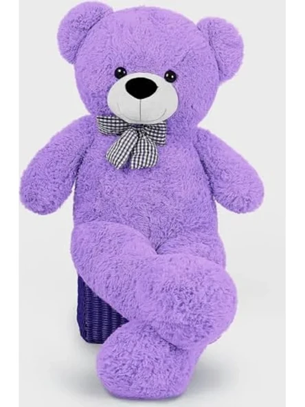 Sevimli Peluş Ayı ile 80 cm Hediye Seçeneği, Papyonlu ürün görseli 1