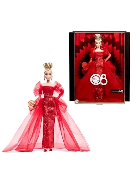 Koleksiyonluk Barbie Bebeği, Işıltılı Elbise ve Aksesuarlarla ürün görseli 1