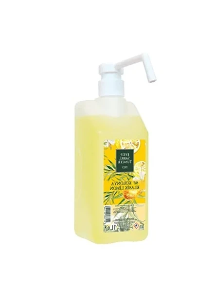 1 Litre Pompalı Klasik Limon Kolonyası, Ferahlatıcı Etki ürün görseli 1