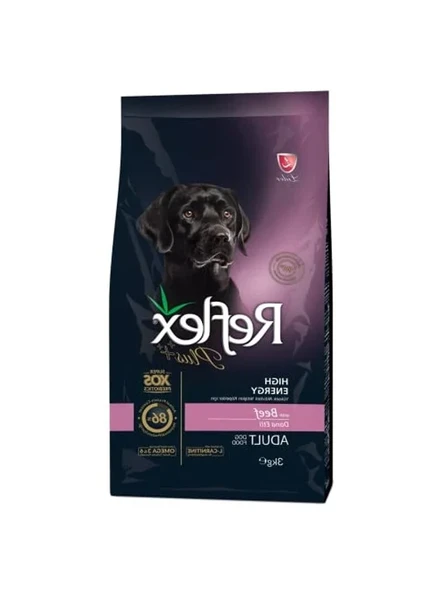Yüksek enerji içeren köpek maması, 3 kg, etli formül ürün görseli 1