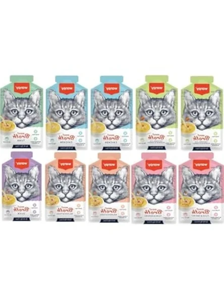 Karışık Kedi Çorbası, 50 gr x 10 Adet Lezzetli Seçenek ürün görseli 1
