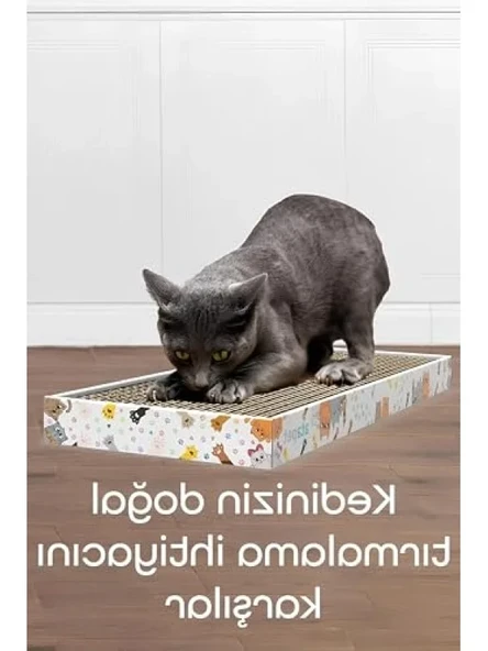 Karton Oluklu Kedi Tırmalama Tahtası ürün görseli 1