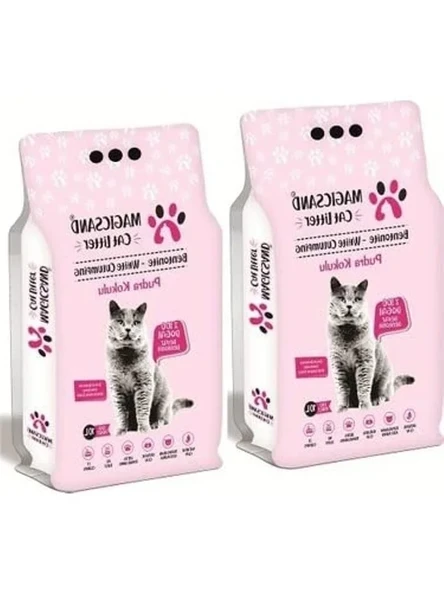 Pudra Kokulu Kedi Kumu, 10 lt * 2 Adet Paketinde ürün görseli 1