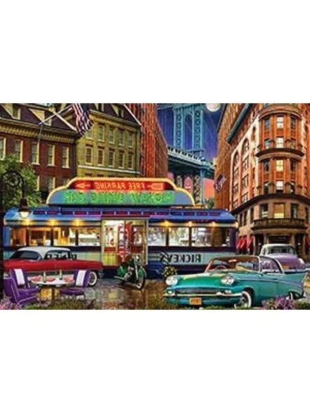1500 Parça Rickeys Diner Puzzle - Resim 2
