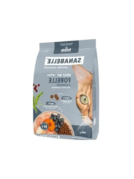 400 Gr Alabalıklı ve Yaban Mersinli Yetişkin Kuru Kedi Maması ürün görseli 1