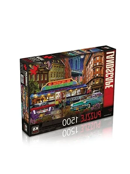 1500 Parça Rickeys Diner Puzzle - Resim 3