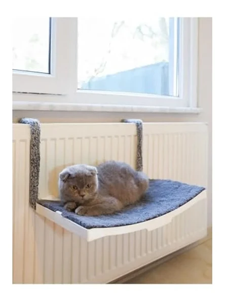Vantuzlu Plastik Kedi Yatağı, Kalorifer Üstü İçin Beyaz ürün görseli 1