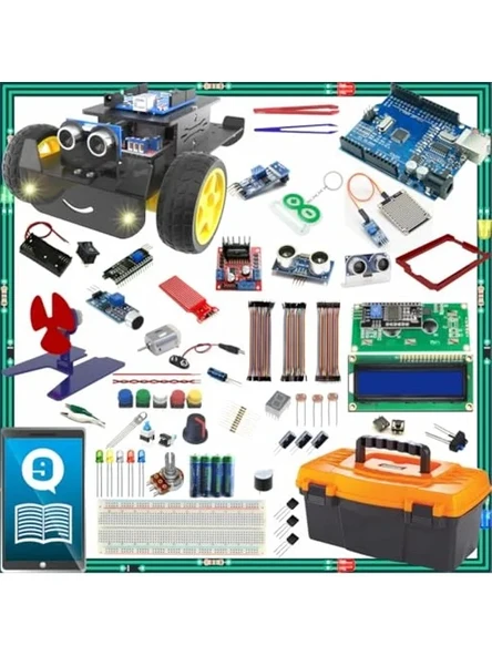112 Parça Başlangıç Seti, Arduino ile Uyumlu, Renkli ürün görseli 1