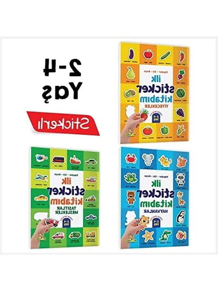 Yapıştır-Çiz-Boya İlk Sticker Kitabı - 2-4 Yaş ürün görseli 1