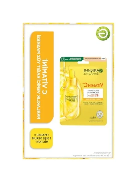 C Vitamini İçeren Parlaklık Verici Kağıt Yüz Maskesi ürün görseli 1