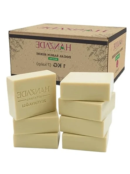 1 Kg Doğal El Yapımı Zeytinyağlı Sabun, Bitkisel ve Besleyici ürün görseli 1