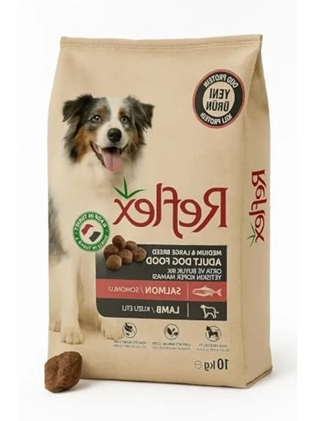 Somon ve Kuzu Etli Yetişkin Köpek Maması, 10 kg ürün görseli 1