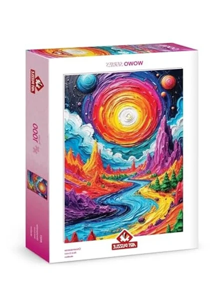 Renk Evreni Temalı 1000 Parça Puzzle ile Eğlenceli Zaman ürün görseli 1