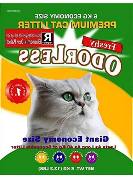 6 Kg Ekstra Kristal Kedi Kumu, Uzun Süreli Kullanım İçin Üretilmiş ürün görseli 1