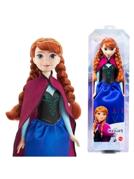 Disney Karlar Ülkesi Anna Bebek Disney Karlar Ülkesi Anna bebek ve aksesuarlar, filmden esinlenen oyuncak HLW49 ürün görseli 1