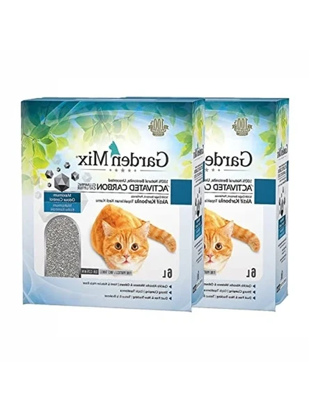 Bentonit Aktif Karbonlu Kedi Kumu 6 Lt, Ekonomik Paket ürün görseli 1