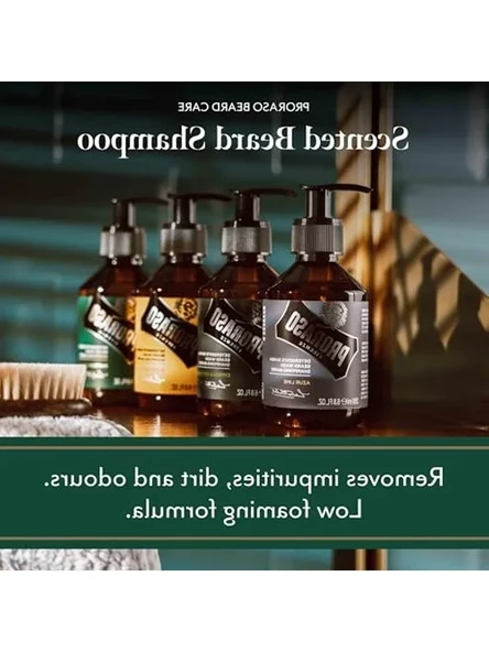Beard Shampoo / Sakal Şampuanı Azure Lime - Resim 3