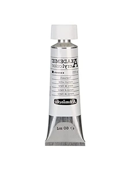 60 ml 111 Titanium White Akrilik Boya ile Sanat Projeleri ürün görseli 1