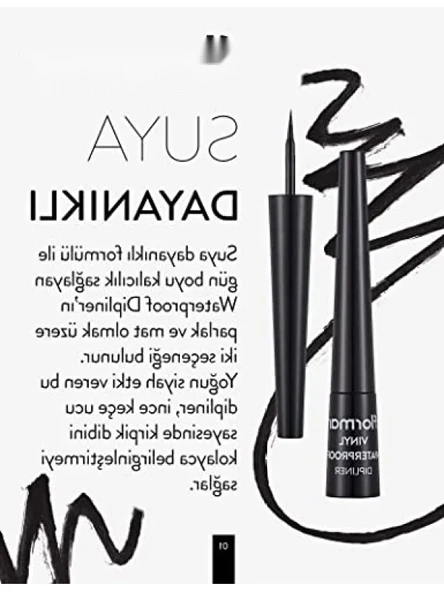 Suya Dayanıklı Siyah Dipliner 001 - Resim 3