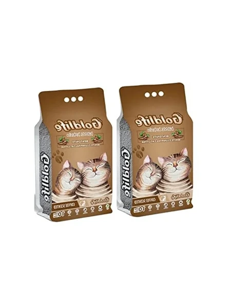 Kahve kokulu kedi kumu, 10 lt, 2 adet paket ürün görseli 1