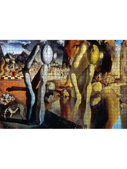 Narcissus Metamorfozu Resimli 1000 Parça Puzzle - MDF Ahşap ürün görseli 1