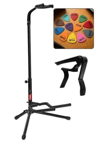 Gitar Standı ve Aksesuar Paketi ile Pratik Kullanım ürün görseli 1