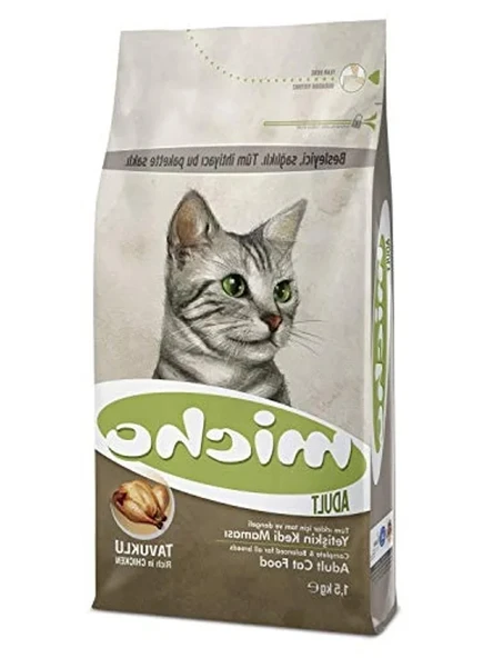 1.5 Kg Tavuklu Yetişkin Kedi Maması, Hamsi ve Pirinç İçerikli ürün görseli 1